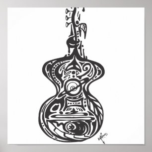 Flower Guitar Posters