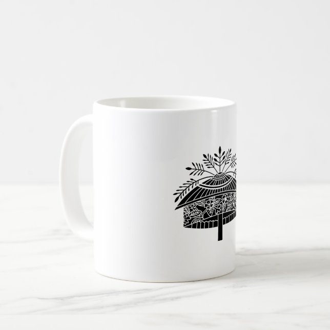 Flower hat coffee mug (Front Left)