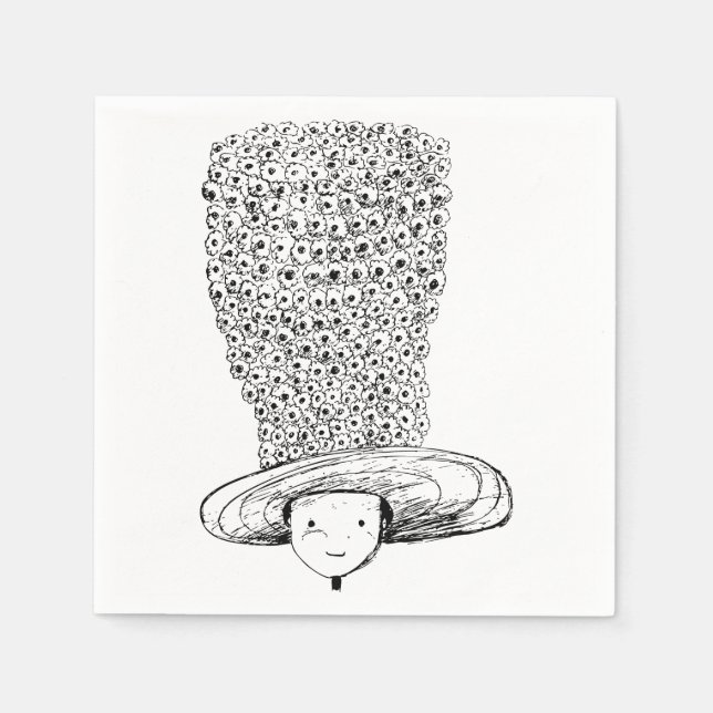 Flower Hat Napkin (Front)