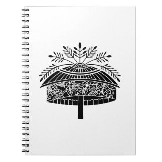 Flower hat notebook