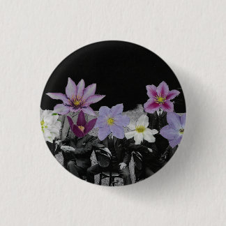 Flower Heads in Space 3 Cm Round Badge