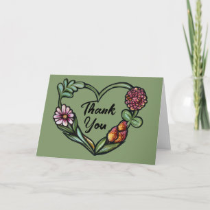 Flower Heart Card