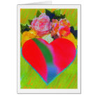 Flower Heart card