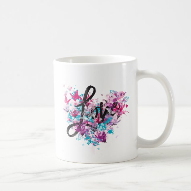 Flower Heart Coffee Mug (Right)