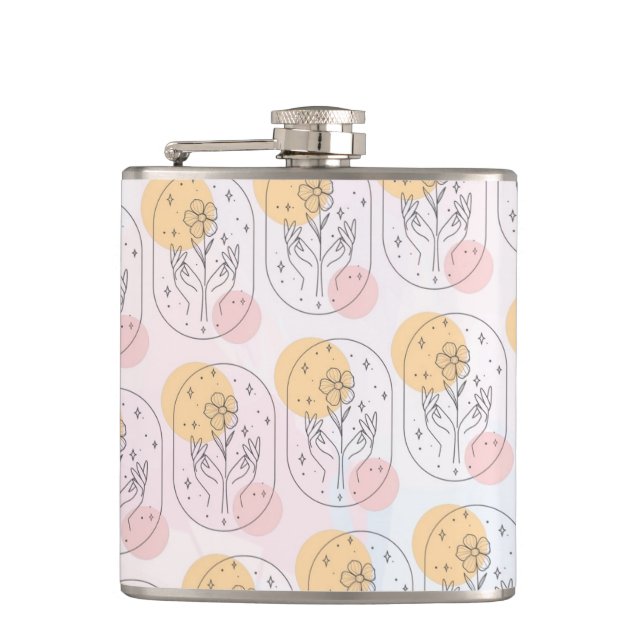 Flower Hip Flask (Front)