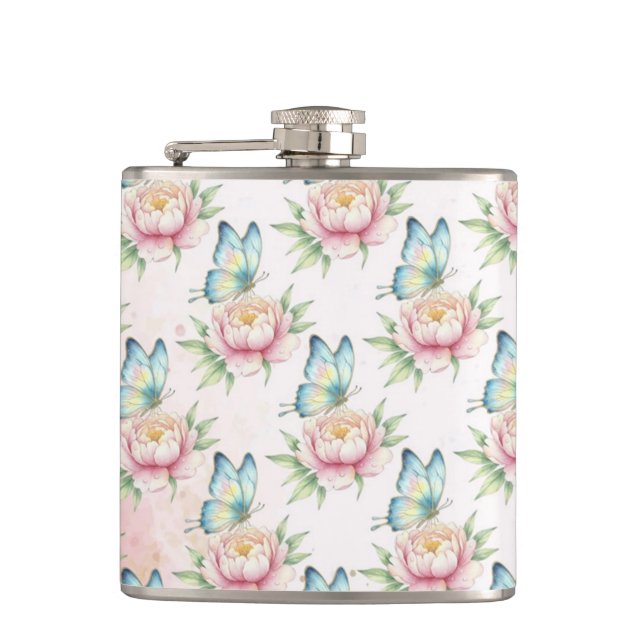 Flower Hip Flask (Front)