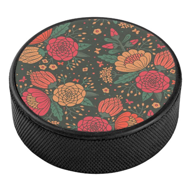 flower hockey puck (3/4)