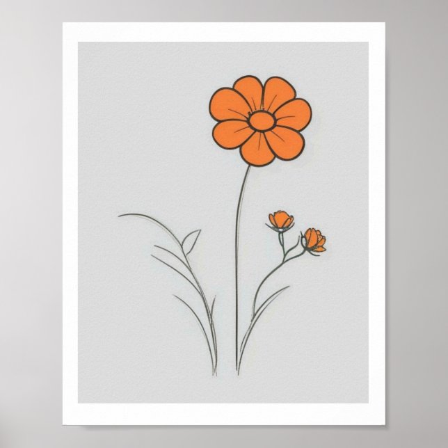 FLOWER HOME WALL ART POSTER (Front)