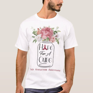 Flower Hope For A Cure Brain Aneurysm Awareness T-Shirt