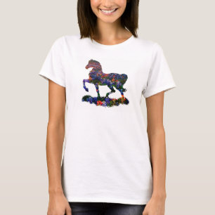 flower horse/pony: or add your own image to horse T-Shirt