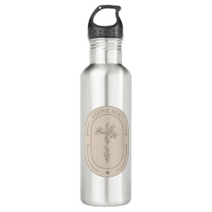 Flower I love You - Valentine 710 Ml Water Bottle