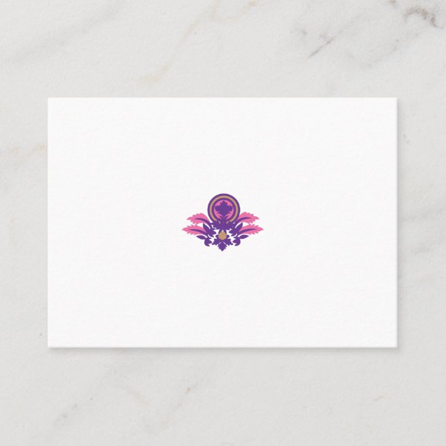 flower illustration Design Place Card (Front)