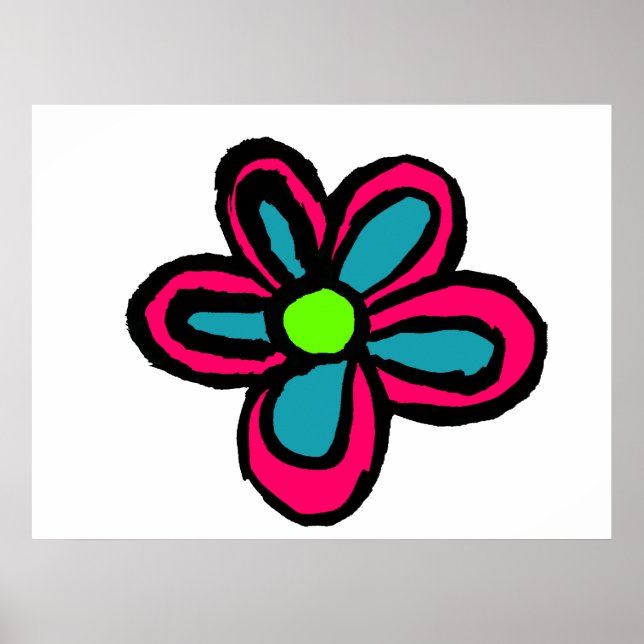 Flower illustration poster (Front)