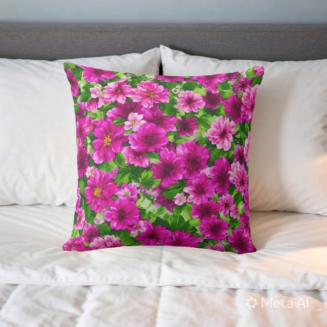 Flower Image No. 2 Throw Pillow (Creator Uploaded)