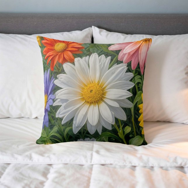 Flower Image No. 3, Floral Series, Throw Pillow (Creator Uploaded)