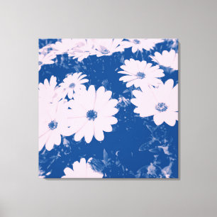 Flower image on canvas print