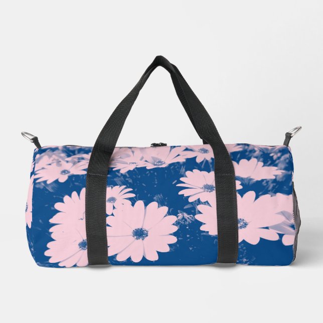 Flower image on duffle bag (Front)
