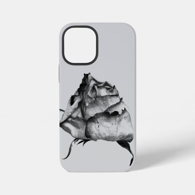 Flower in B/W - Funny Cool Unique iPhone Case (Back)