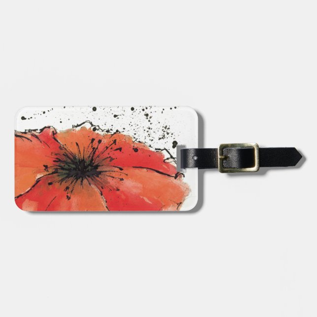 Flower in Full Bloom Luggage Tag (Front Horizontal)