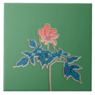Flower in Pink Tile