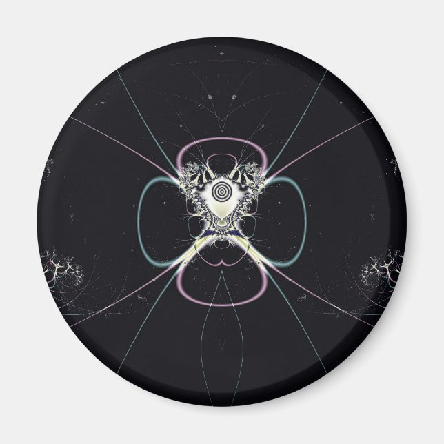 Flower in Space Magnet (Front)