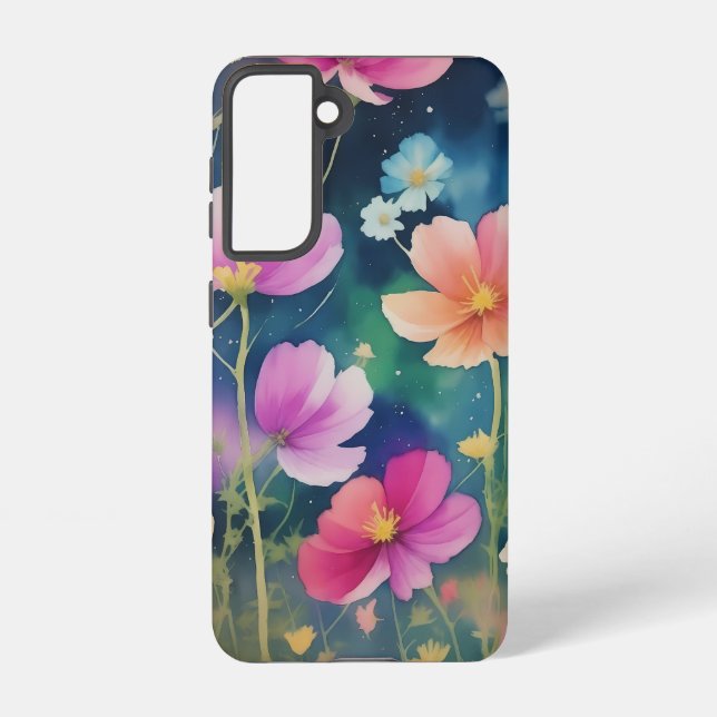 Flower in The Cosmos Samsung Galaxy S21 Case (Back)