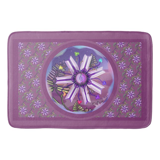 Flower in the desert bath mat (Front)