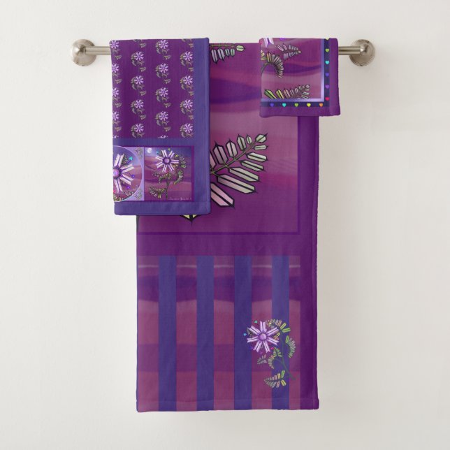 Flower in the desert bath towel set (Insitu)