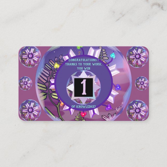 flower in the desert business card (Front)