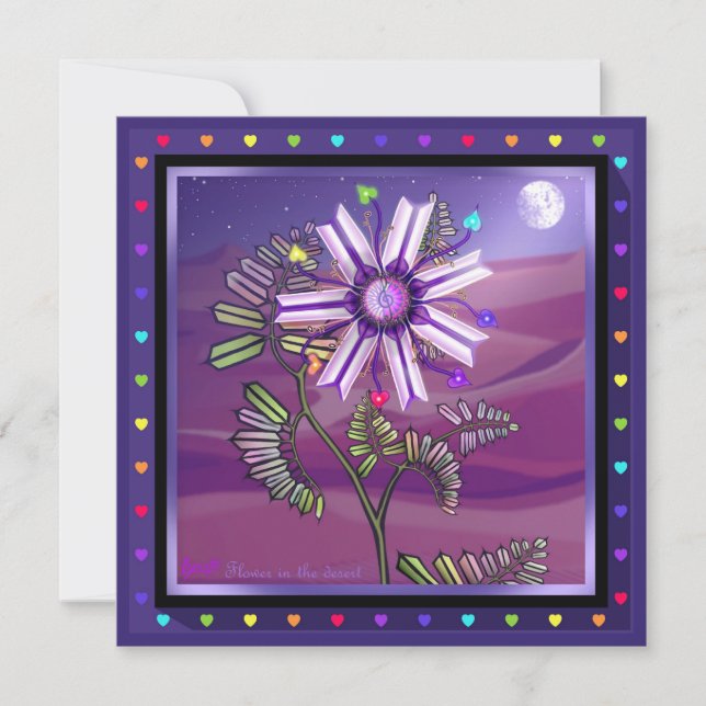 Flower in the desert card (Front)