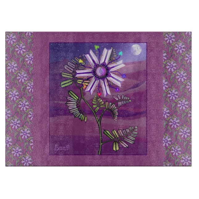 Flower in the desert cutting board (Front)