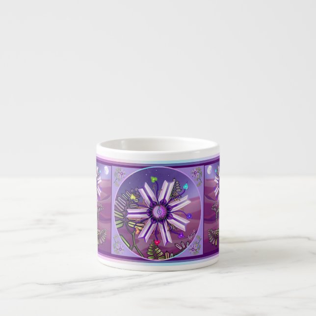 Flower in the desert espresso cup (Front)