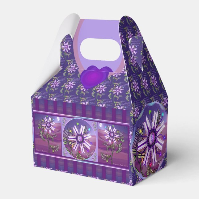 Flower in the Desert Favour Box (Front Side)