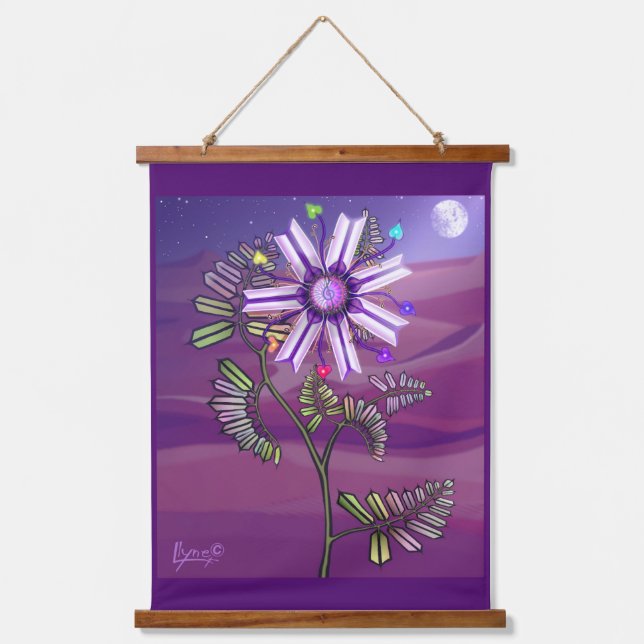 Flower in the desert hanging tapestry (Front)