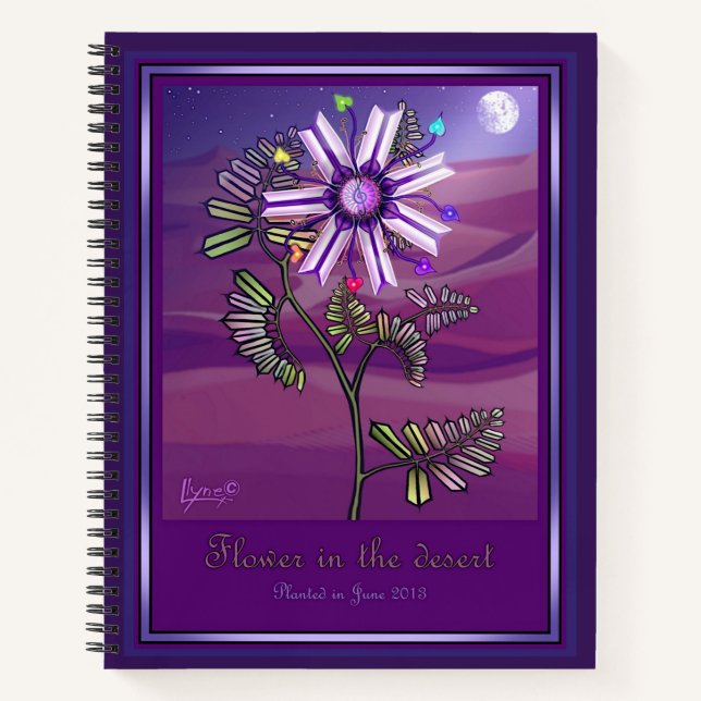 Flower in the desert notebook (Front)