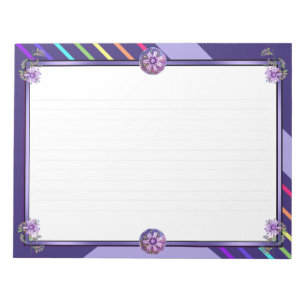 Flower in the desert notepad