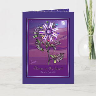 Flower in the Desert Thank You Card