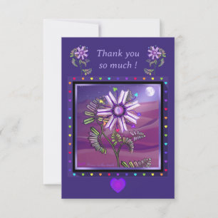 Flower in the Desert Thank You Card