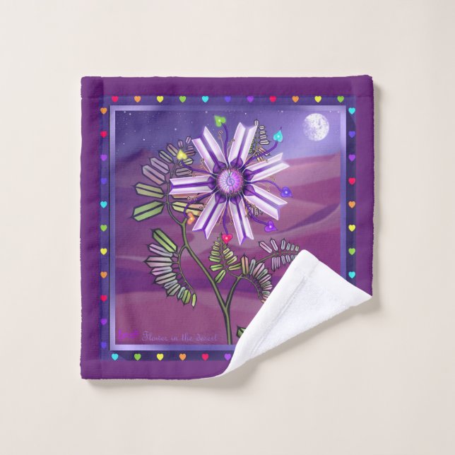 Flower in the desert wash cloth (Wash Cloth)