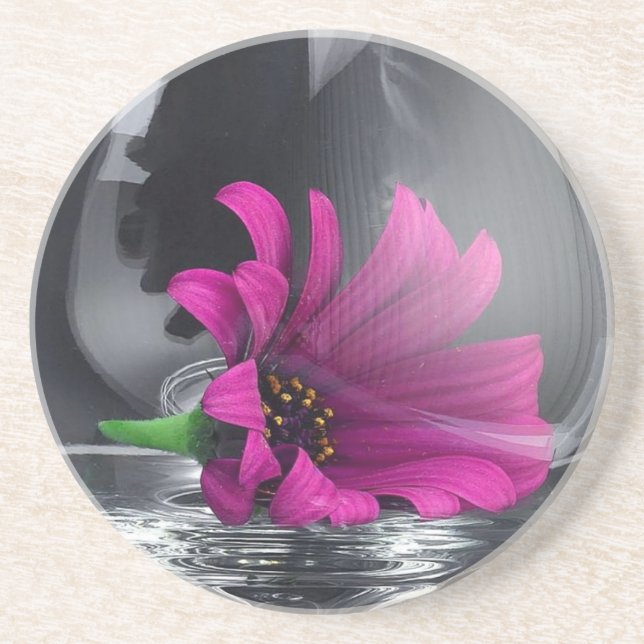 Flower in Vase Coaster (Front)