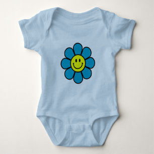Flower Infant Creeper (Blue)
