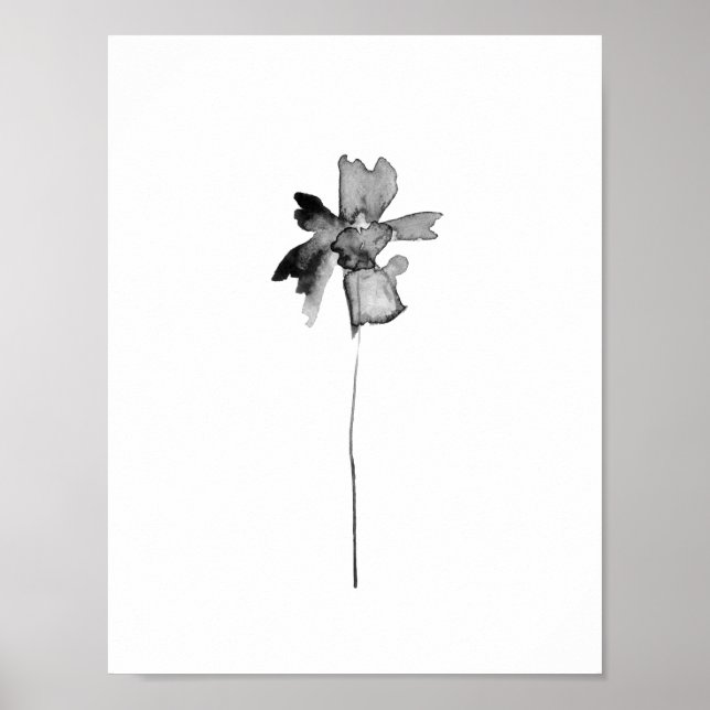 Flower ink lithograph print (Front)