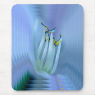 Flower Inner Beauty, Blue Lilac Hues, La La Land Mouse Mat
