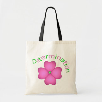 Flower Inspirational Determination Tote Bag