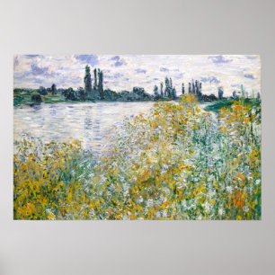 Flower Island near Vétheuil, Monet Poster