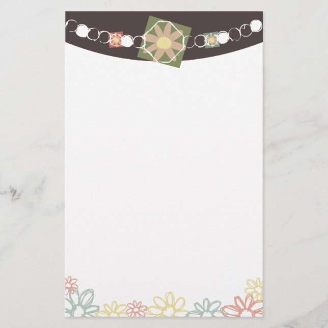 flower jewellery necklace stationery (Front)