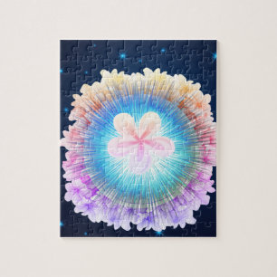 Flower jigsaw puzzle