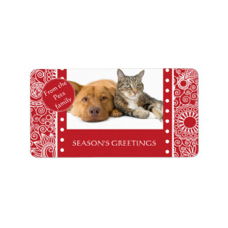 Flower Jungle Season's Greetings Products Label