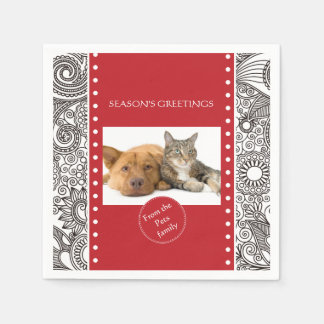 Flower Jungle Season's Greetings Products Napkin