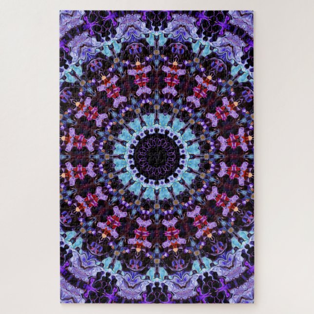 flower kaleidoscope puzzle (Vertical)